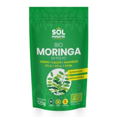 MORINGA POLVO BIO, 125 GRAMOS SOL NATURAL